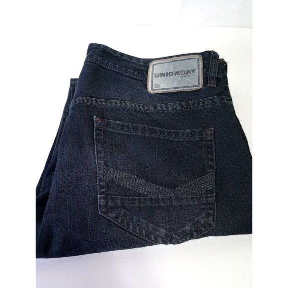 Union Bay Men's Jeans Size 32x30 Blue Denim Straight Leg Dark Wash Cotton 35x32 - Picture 7 of 7